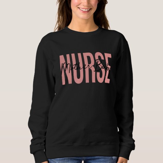 Sweatshirt Mère Bébé Infirmière obstétrique Pieds Stethoscope (Devant)