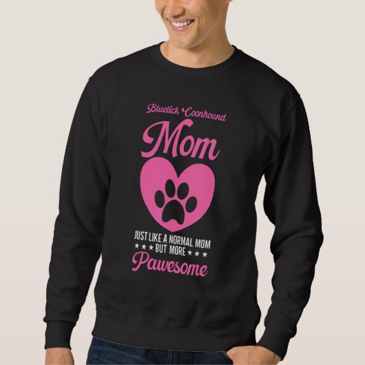Sweatshirt Mère Bluetick Coonhound Chien Maman (Devant)