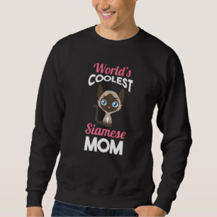 Sweatshirt Mère Chat Siamese Maman