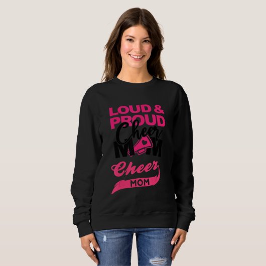 Sweatshirt Mère Cheerled Maman Cheerled Mère Parents (Devant entier)