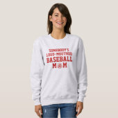 SWEATSHIRT MÈRE DE BASE-BALL LOQUACE ET STYLÉE (Devant entier)