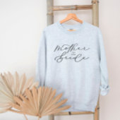 Sweatshirt Mère de la mariée mignonne Script de la fête de la