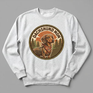 Sweatshirt Mère de Teckel Crewneck Cadeau de Mère de Chien Wi