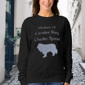 Sweatshirt Mère Du Roi Cavalier Charles Spaniel Argent