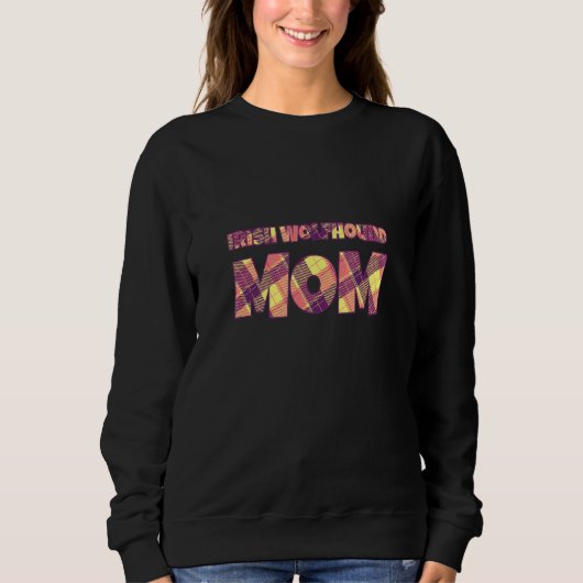 Sweatshirt Mère Irish Wolfhound Chien de Chasse Race de Chie (Devant)