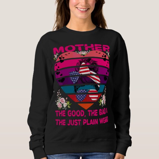 Sweatshirt Mère Le Bon Le Mauvais & Le Juste Simple Étrange M (Devant)