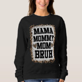 Sweatshirt Mère léopard blanchie (Devant)