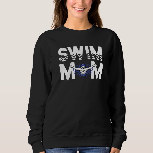 Sweatshirt Mère nager Mère nager Mères (Devant)