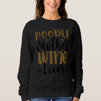 Sweatshirt Mère Poodle au vin