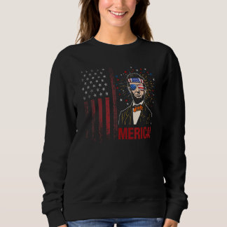 Sweatshirt Merica 4 juillet Hommes Drapeau Américain Usa Sung