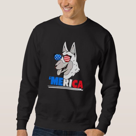 Sweatshirt Merica Malinois Belge Chien (Devant)