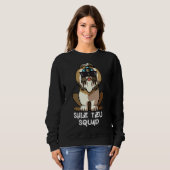 Sweatshirt Merica Shih Tzu Chien Maman Chien Papa Papa Aime R (Devant entier)