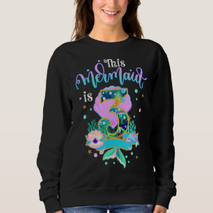 Sweatshirt Mermaid 3ème Anniversaire Tenue Pour Filles 3 Ans