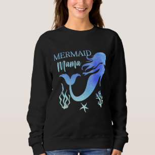 Sweatshirt Mermaid Mama Mermaid Maman Famille Fête de jumelag