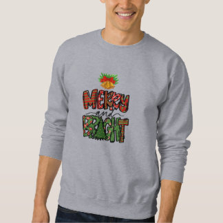 Sweatshirt Merry and Bright Christmas Bells Festive 