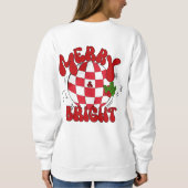 Sweatshirt Merry & Bright Disco Ball Red & Green Christmas (Dos)