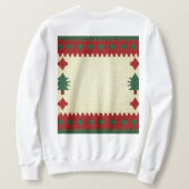 Sweatshirt Merry & Bright Retro Ugly Sweater Patter (Design dos)