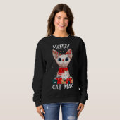 Sweatshirt Merry Catmas Funny Chat propriétaire T-shirt, Sphy (Devant entier)