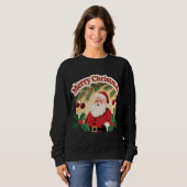 Sweatshirt Merry Christmas Holiday Design (Devant entier)