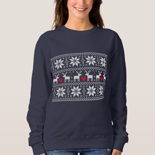Sweatshirt Merry Christmas pattern 2 (Devant)