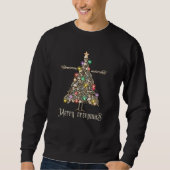 Sweatshirt Merry creepmas couronne éffrayante noël (Devant)