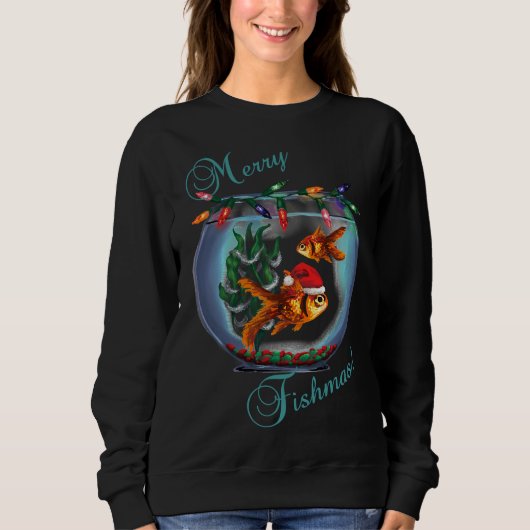 Sweatshirt Merry Fishmas 347 (Devant)