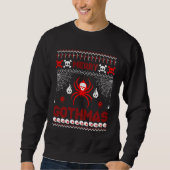 Sweatshirt Merry Gothmas Goth Christmas Ugly Sweater Spider (Devant)