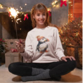 Sweatshirt Merry Puffin, personnalisé