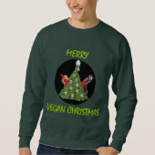 Sweatshirt Merry Vegan Christmas (Devant)