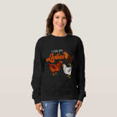 Sweatshirt Mes dames éleveuses de poulets (Devant entier)