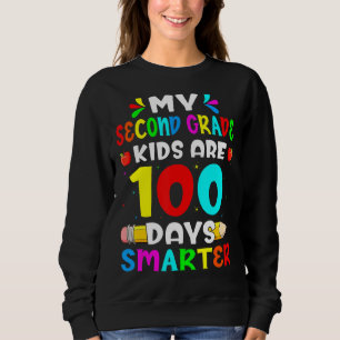 Sweatshirt Mes enfants de 2e année sont 100 jours plus intell