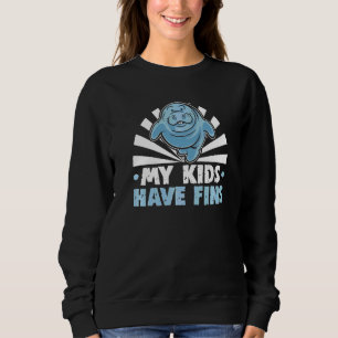 Sweatshirt Mes Enfants Ont Des Fins Chubby Manatee