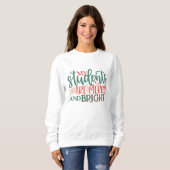 Sweatshirt Mes étudiants sont joyeux et brillants noël (Devant entier)