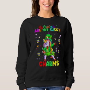 Sweatshirt Mes Étudiants Sont Mes Charms Chanceux Patricks Jo