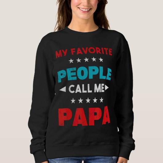 Sweatshirt Mes Favoris M'Appelent Cool Papa Papa Hommes (Devant)