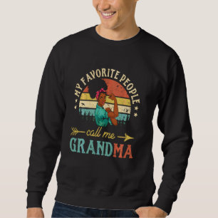 Sweatshirt Mes Gens Favoris M'Appelent Grandma Femmes Africai