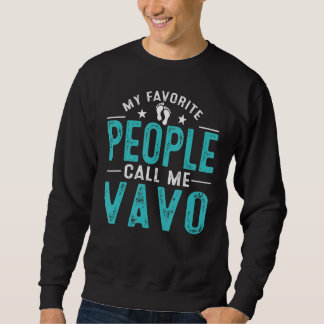 Sweatshirt Mes Gens Préférés M'Appelent Vavo Mères Vintages D