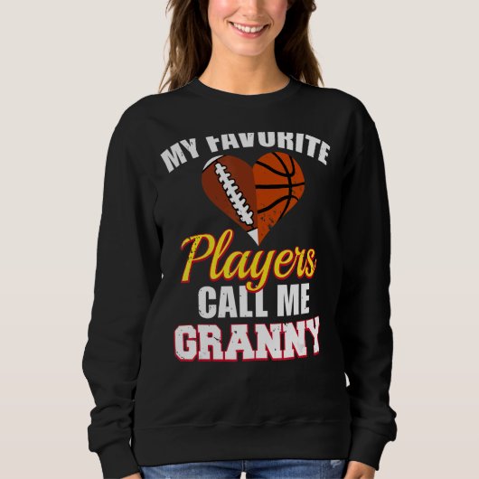 Sweatshirt Mes Joueurs préférés M'Appelent Bask De Football G (Devant)