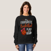 Sweatshirt Mes Joueurs préférés M'Appelent Granny Basketball (Devant entier)