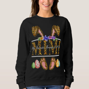 Sweatshirt Mes lapins Favoris M'Appelent Mimi Joyeux Jour de 