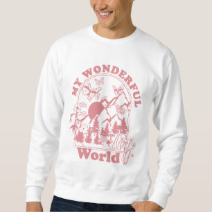 Sweatshirt Mes merveilleuses fleurs rétro du monde