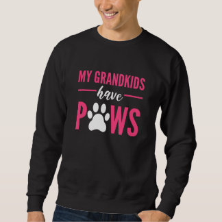 Sweatshirt Mes Petits-Enfants Ont Des Pâtes Chien Grand-Mère