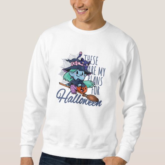 Sweatshirt Mes projets pour Halloween (Devant)