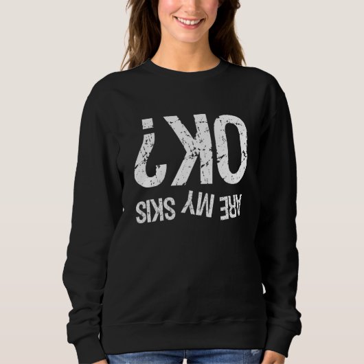Sweatshirt Mes Skis Sont-Ils Ok Ski (Devant)
