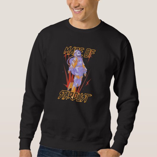 Sweatshirt Message Athéisme Squelette Astronaute Froid Subtil (Devant)