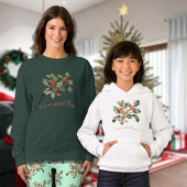Sweatshirt Message personnalisé de Noël Mistletoe Femmes