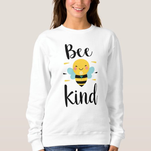 Sweatshirt Message positif inspirant "Soyez gentil" (Devant)