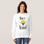 Sweatshirt Message positif inspirant "Soyez gentil" (Devant entier)
