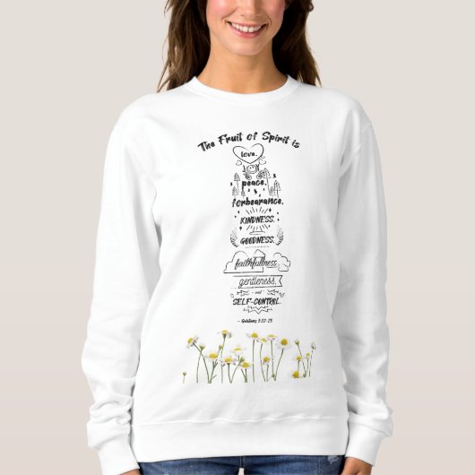 Sweatshirt Message positif, "Le fruit de l'esprit (Devant)