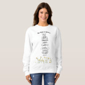 Sweatshirt Message positif, "Le fruit de l'esprit (Devant entier)